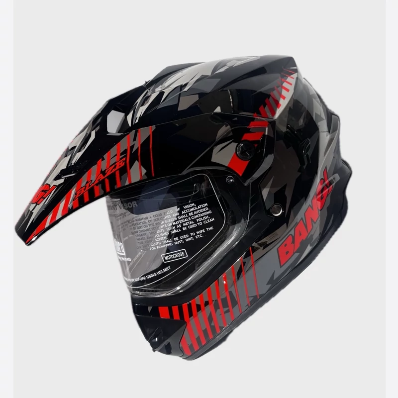 ross Rider/کلاه کاسکت کراسی عینک‌دار برند استیل برد-وارداتی اصلی